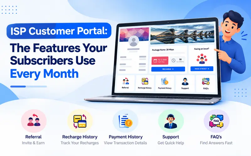 ISP Customer Portal: Features Subscribers Use Every Month | ISPMate